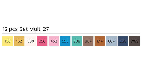 Stylefile Marker 12 Piece Multi Set 27