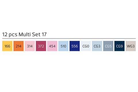 Stylefile Brush Marker 12 Piece Multi Set 17