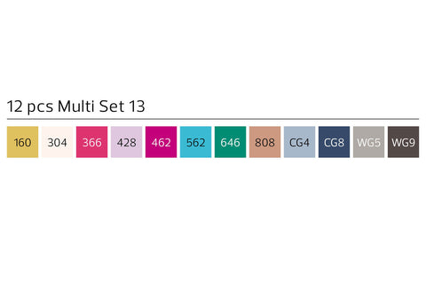 Stylefile Brush Marker 12 Piece Multi Set 13