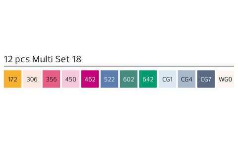 Stylefile Brush Marker 12 Piece Multi Set 18