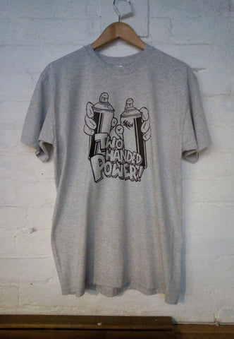 Two Handed Power Tee (Grey)