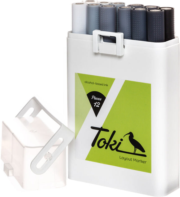 Toki Twin-Tip Markers 12 Pen Set