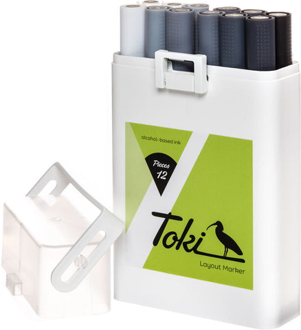 Toki Twin-Tip Markers 12 Pen Set