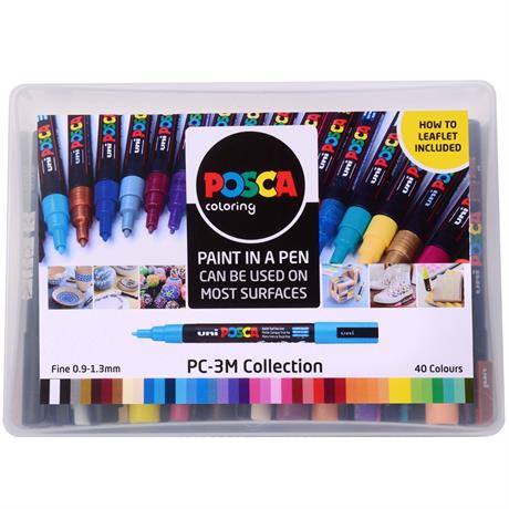 Posca PC-3M 40 Pen Collection