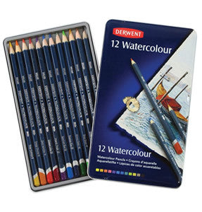 Derwent Watercolour Pencil Tin (12 pencils)