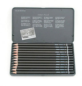 Daler Rowney Artists Graphic Pencils Set of 12