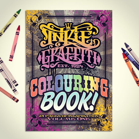 INKIE GRAFFITI COLOURING BOOK: Volume 1