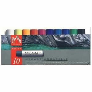 Neoart Aquarelle Water-Soluble Wax Pastels (Set of 10)