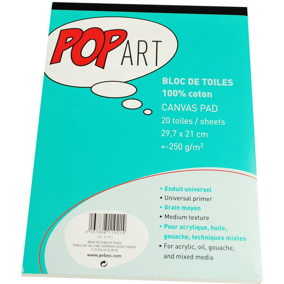Pebeo Popart Canvas Pad