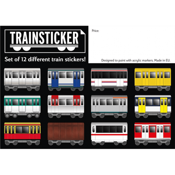 Under Pressure Train Sticker - Set of 12